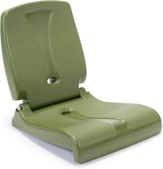 Step2 Folding Flip Seat, Lightweight Portable Outdoor Chair for Poolside, Camping, Beach, Boats, Tailgates, Durable Ground Chair with Back Support for Adults, Capri Blue