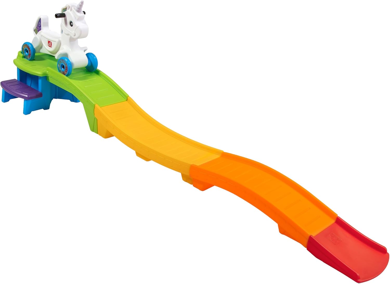 Step2 Up & Down Roller Coaster Kids Ride On Toy, Push Car, Indoor/Outdoor Playset, Made of Durable Plastic, Max Weight 50 lbs., For Toddlers 2-5 Years Old, Multicolor