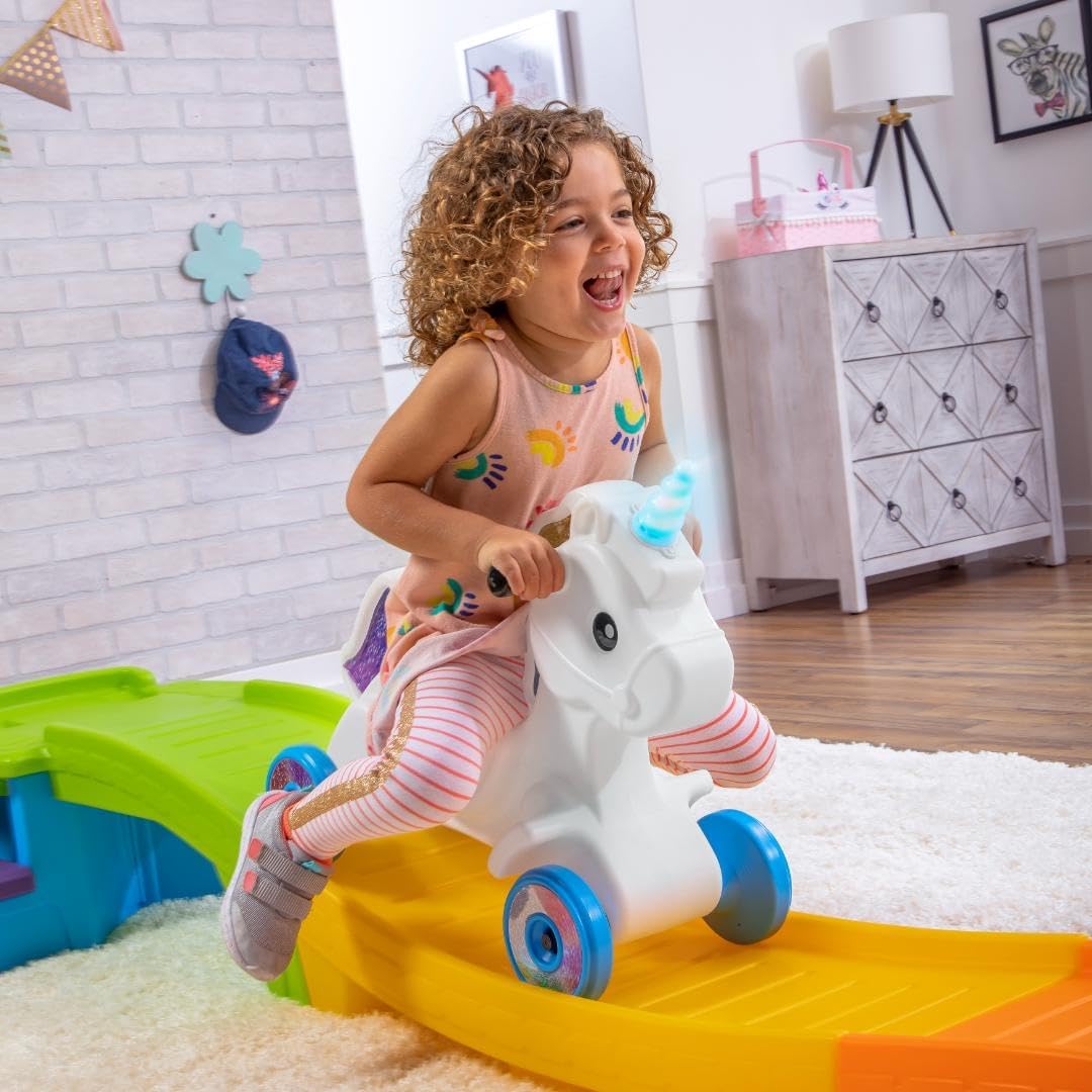 Step2 Up & Down Roller Coaster Kids Ride On Toy, Push Car, Indoor/Outdoor Playset, Made of Durable Plastic, Max Weight 50 lbs., For Toddlers 2-5 Years Old, Multicolor