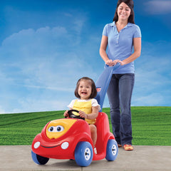 Step2 Push Around Buggy Kids Push Car, Ride On Toy, Stroller Substitute, Includes Seat Belt & Horn, Made of Durable Plastic, Max Weight 50 lbs., For Toddlers 1.5-4 Years Old, Pink